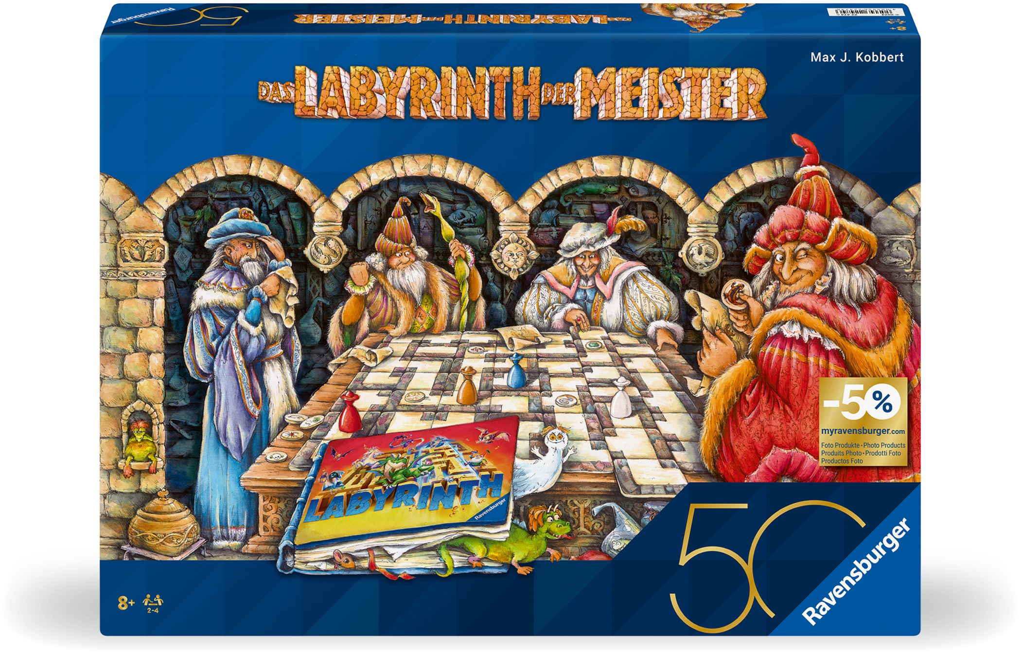 Ravensburger Familienspiel Such- und Schiebespiel Labyrinth der Meister 22474