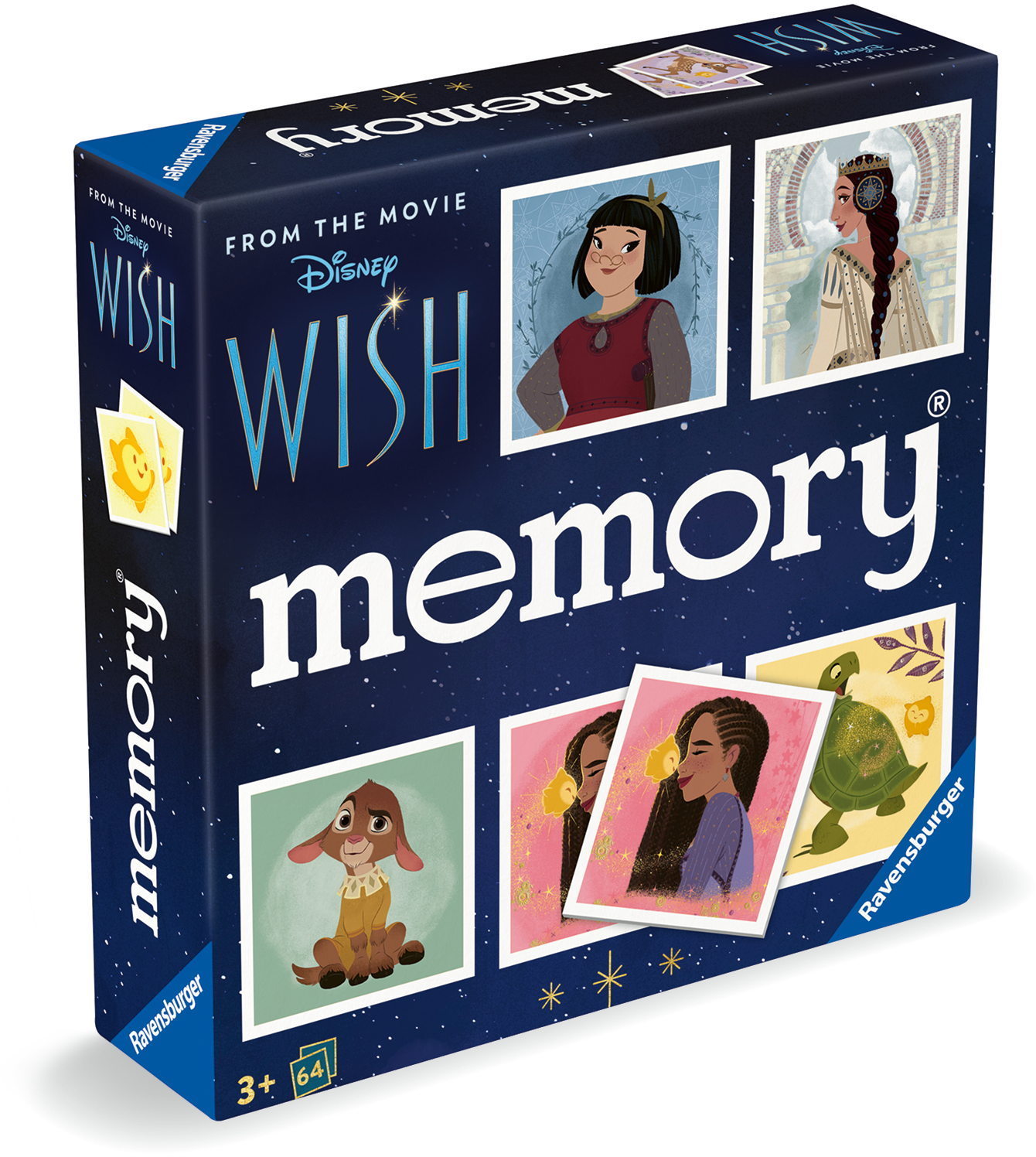 64 Karten Ravensburger Kinderspiel Kartenlegespiel memory Disney Wish 22595