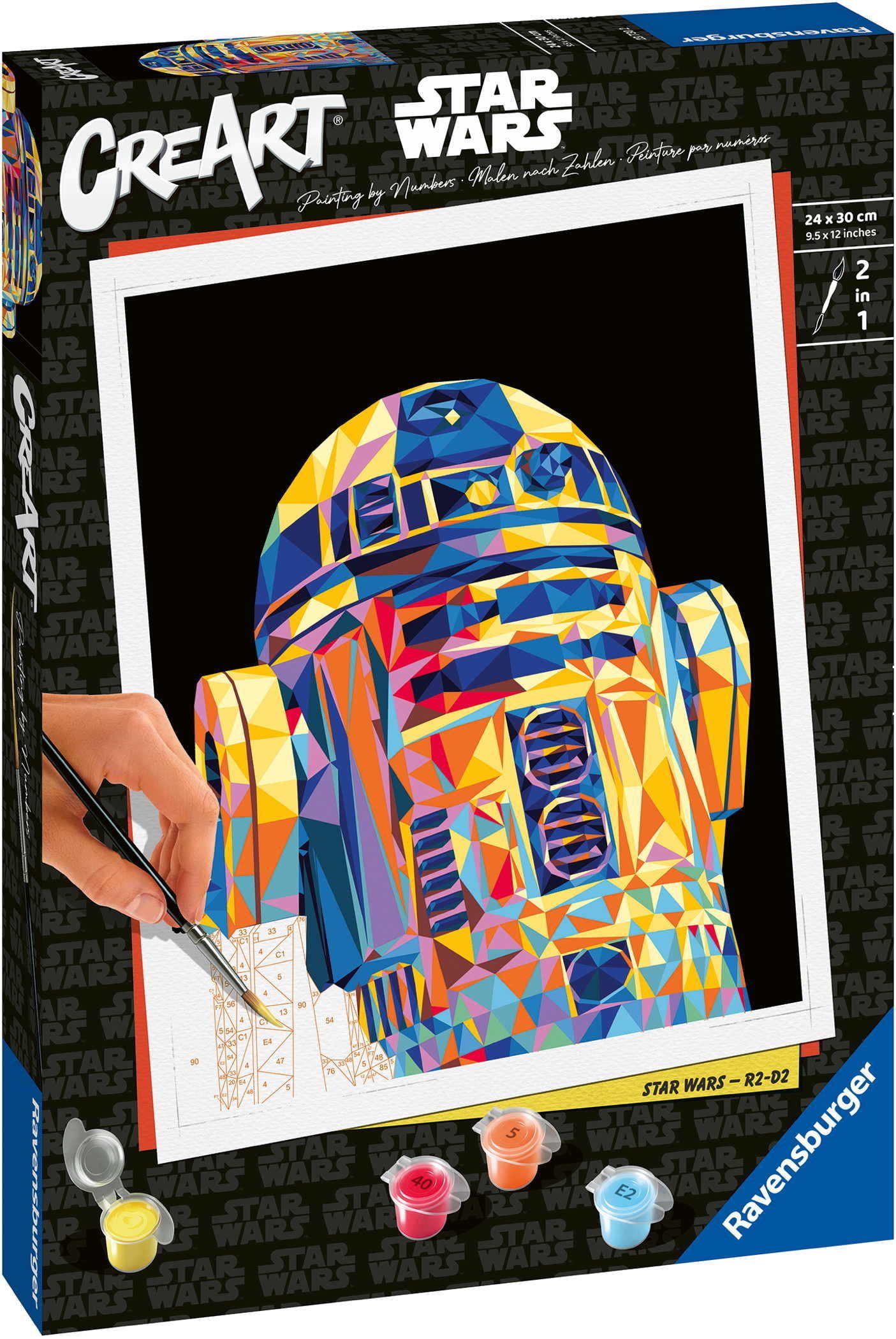 Ravensburger Malen nach Zahlen CREART Trend Serie C Star Wars - R2-D2 23730