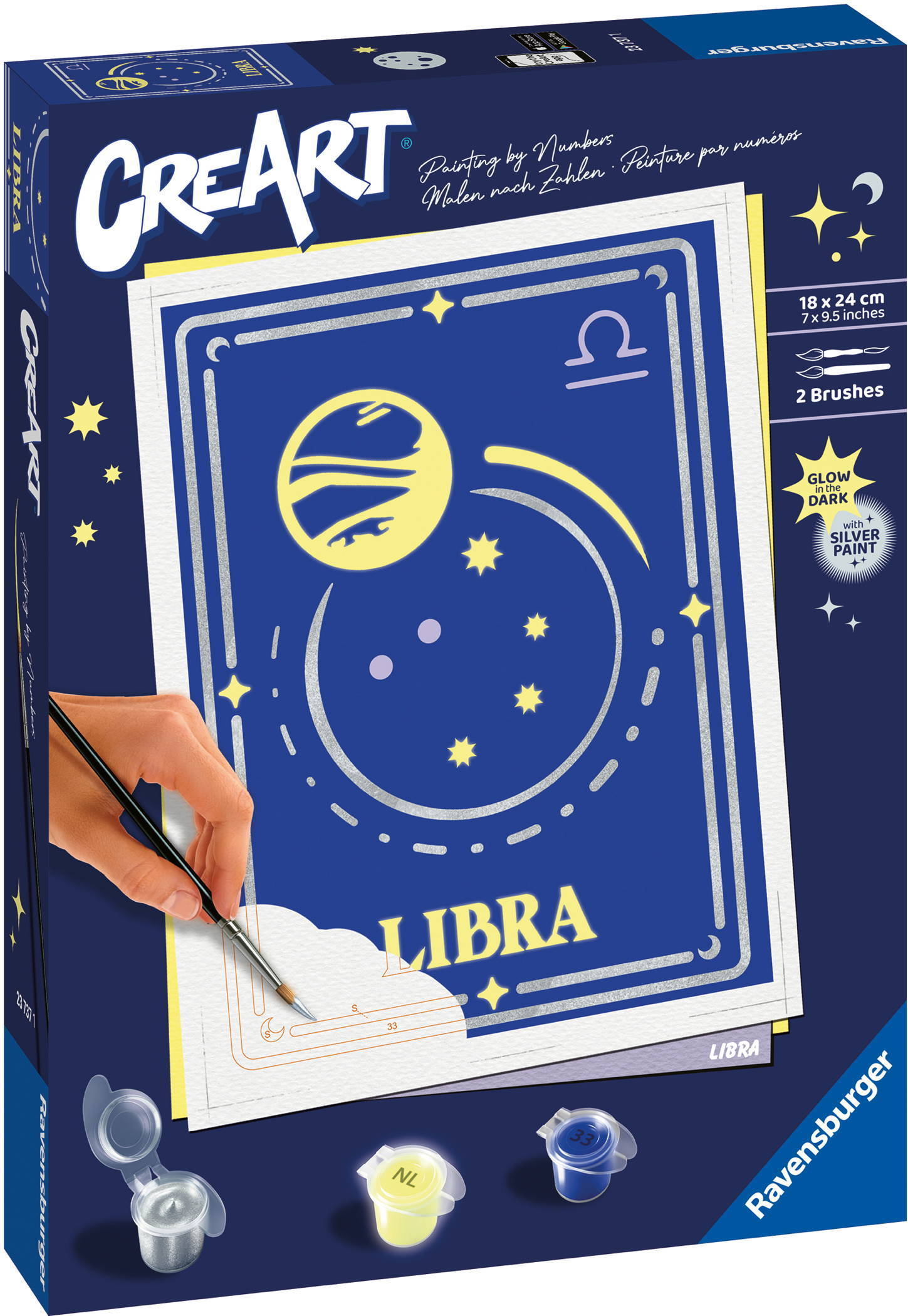 Ravensburger Malen nach Zahlen CREART Trend Serie D Sternzeichen (Zodiac Sign) Waage 23737