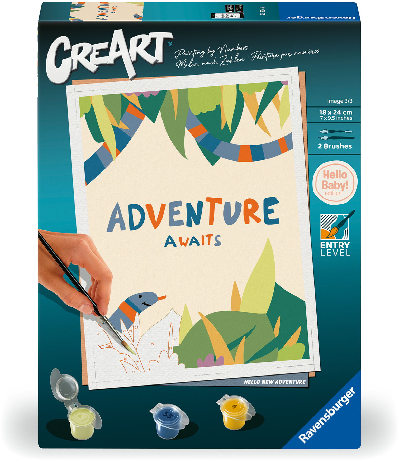 Ravensburger Malen nach Zahlen CREART Trend Serie D Hallo Neues Abenteuer 23904