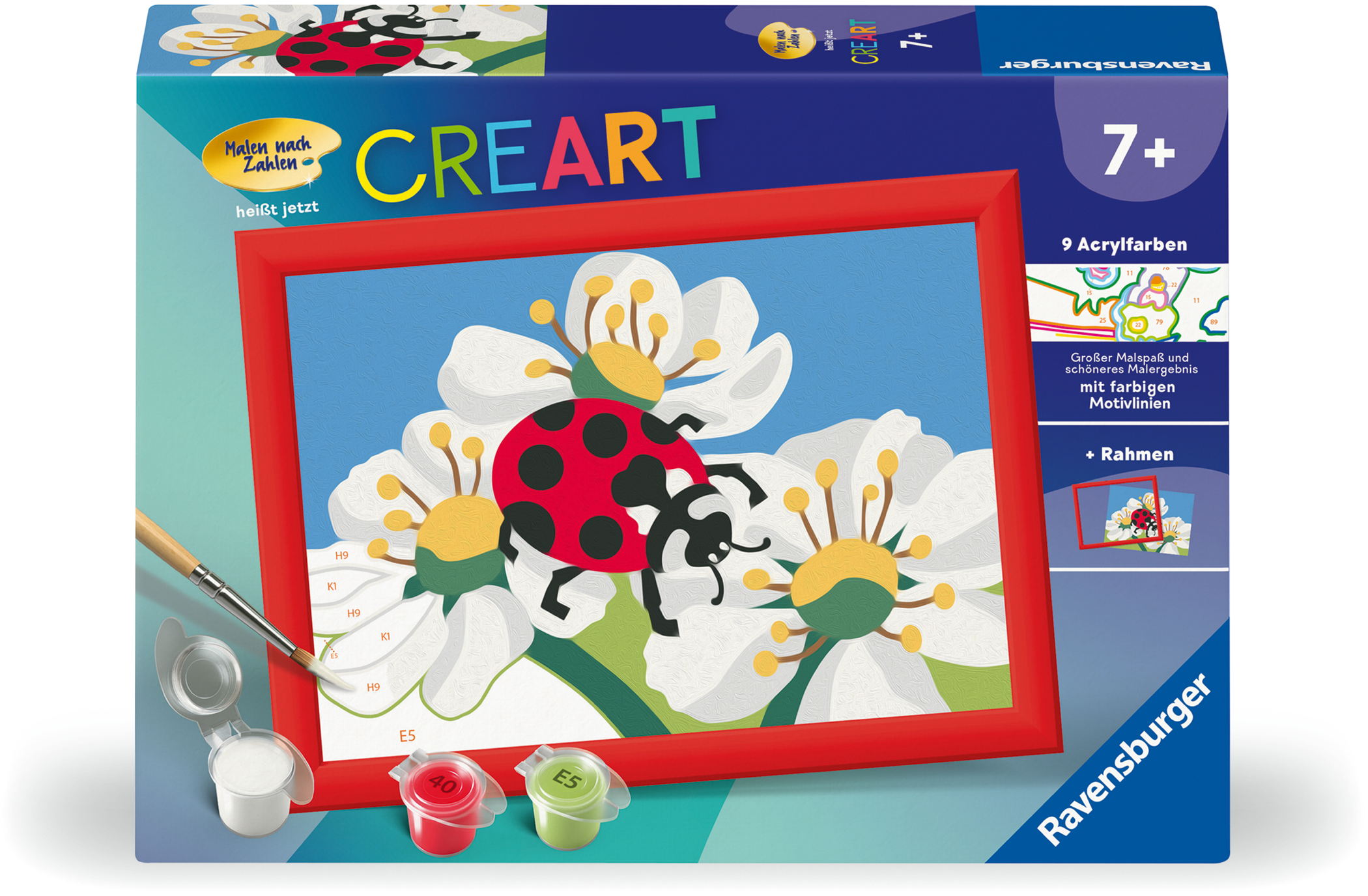 Ravensburger Malen nach Zahlen CREART Serie E Marienk�fer 23990