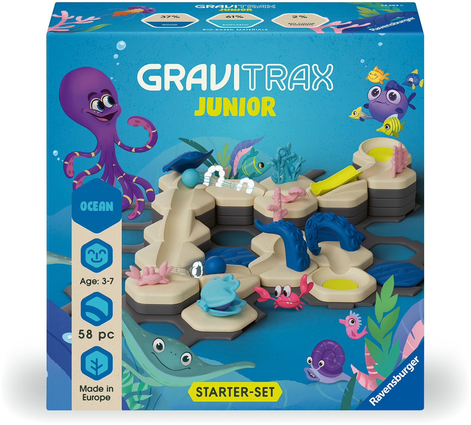 Ravensburger Kugelbahn GraviTrax Junior StarterSet S Ocean 24584
