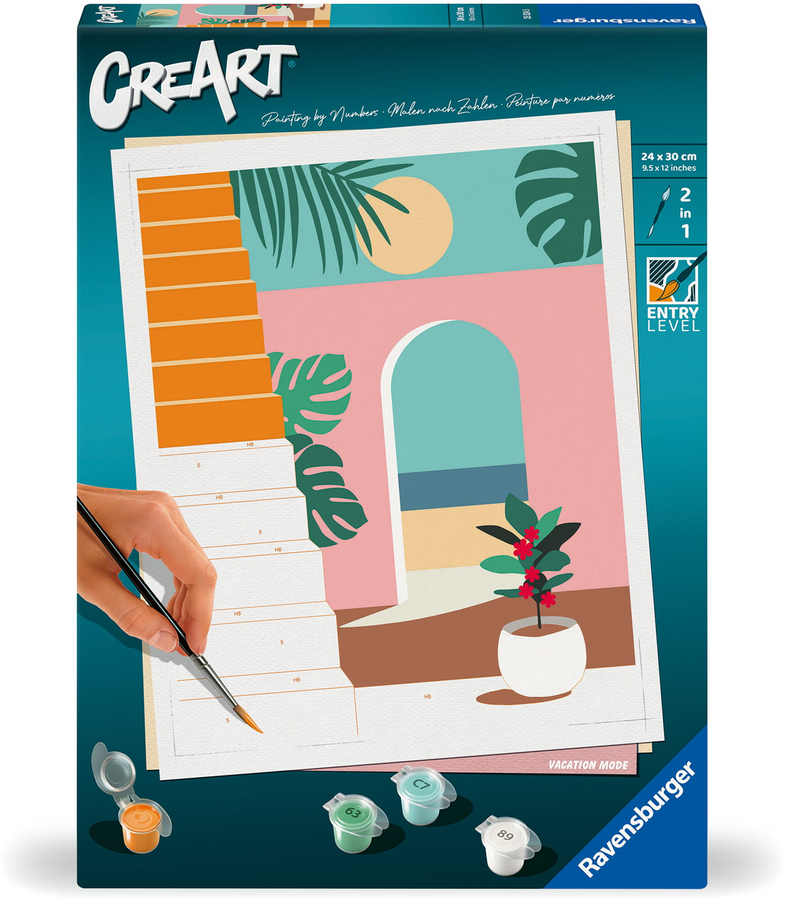 Ravensburger Malen nach Zahlen CREART Trend Serie C Adults Trend Urlaubsmodus 25524