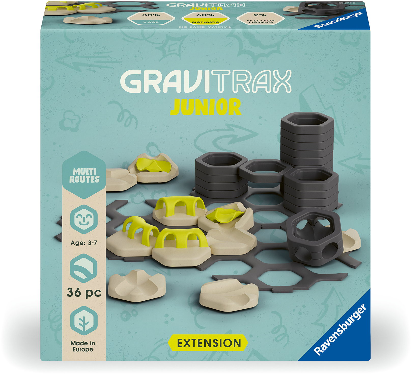 Ravensburger Kugelbahn GraviTrax Junior Extension Multi Routes 25570