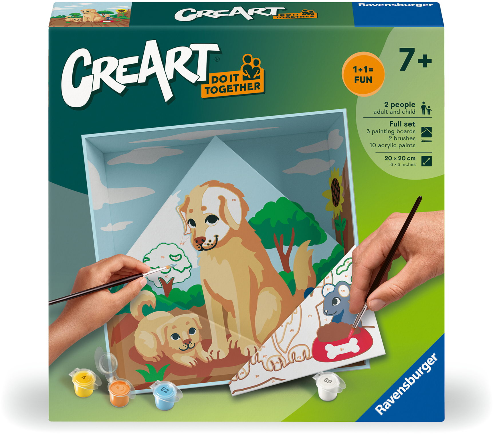 Ravensburger Malen nach Zahlen CREART Do it together Hunde 25866
