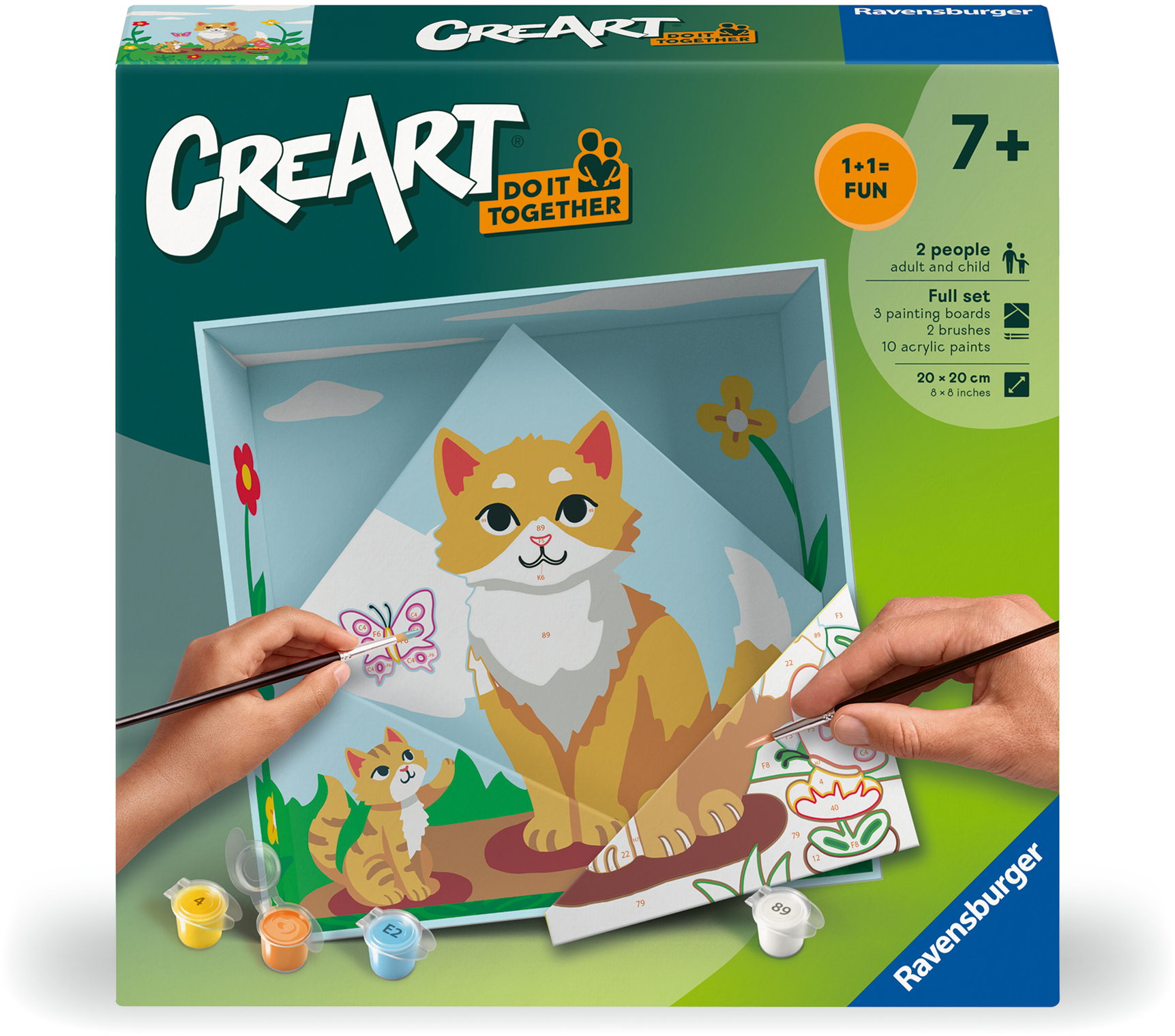 Ravensburger Malen nach Zahlen CREART Do it together Katze 25867