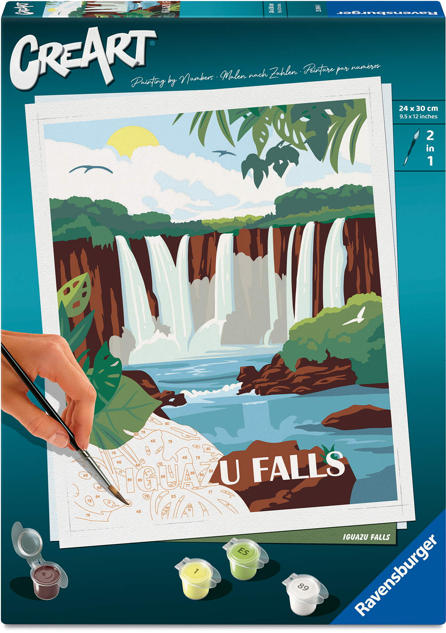 Ravensburger Malen nach Zahlen CREART Trend Serie C Iguazu Wasserfälle 25894