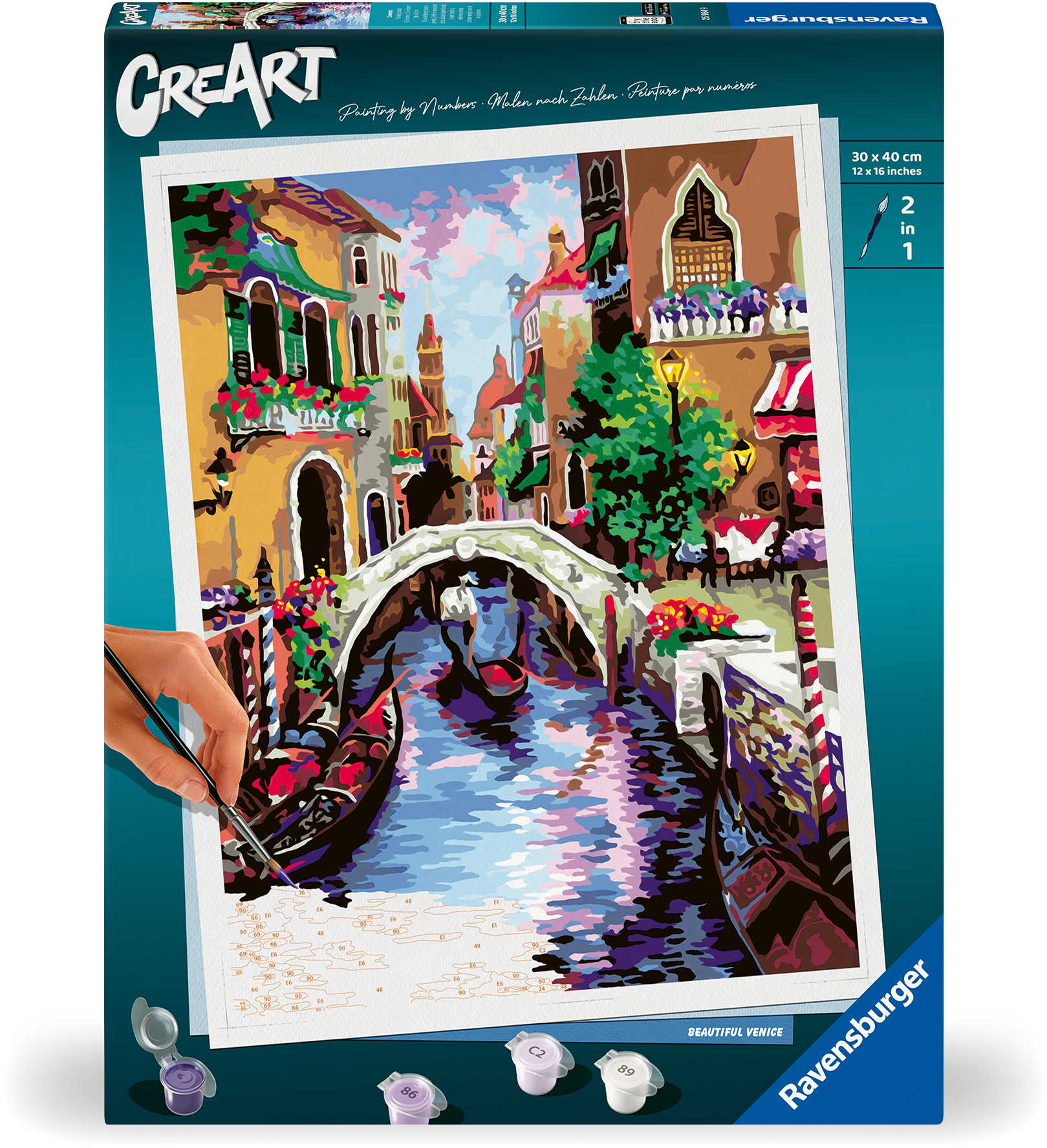 Ravensburger Malen nach Zahlen CREART Premium Serie B Adults Premium Zauberhaftes Venedig 25964