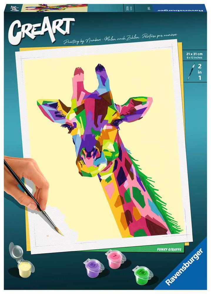 Ravensburger Malen nach Zahlen CREART Trend Serie C Funky Giraffe 28993