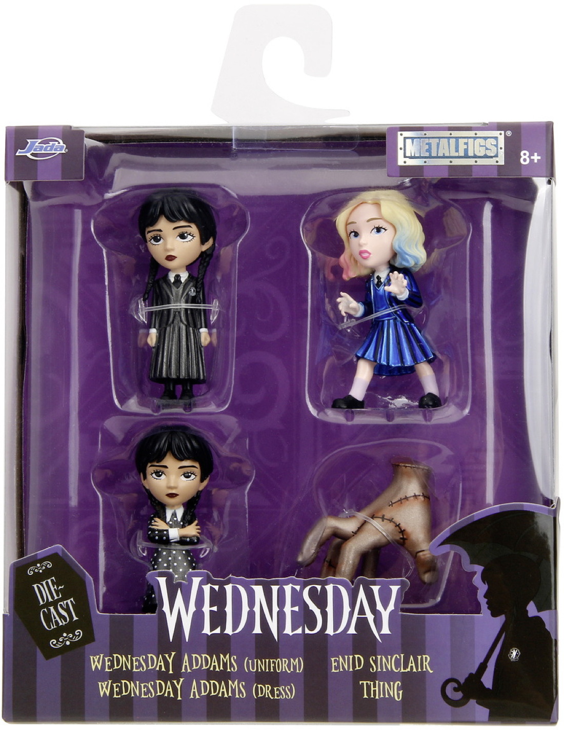 Jada Sammelfigur MetalFigs Wednesday 4er Pack 2,5 Zoll 6,5 cm 253252040