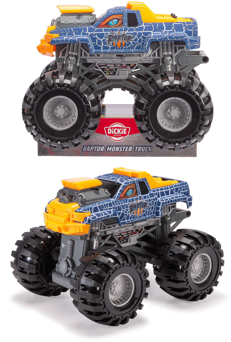 Dickie Spielfahrzeug Go Action / Monster Raptor Monster Truck 203757007