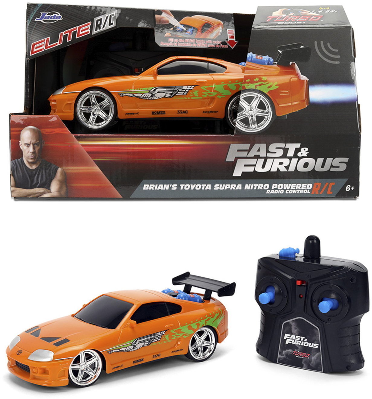 Jada ferngesteuertes Auto Hollywood Rides RC Fast & Furious Nitro Powered Vapor 1:24 9336194314R00