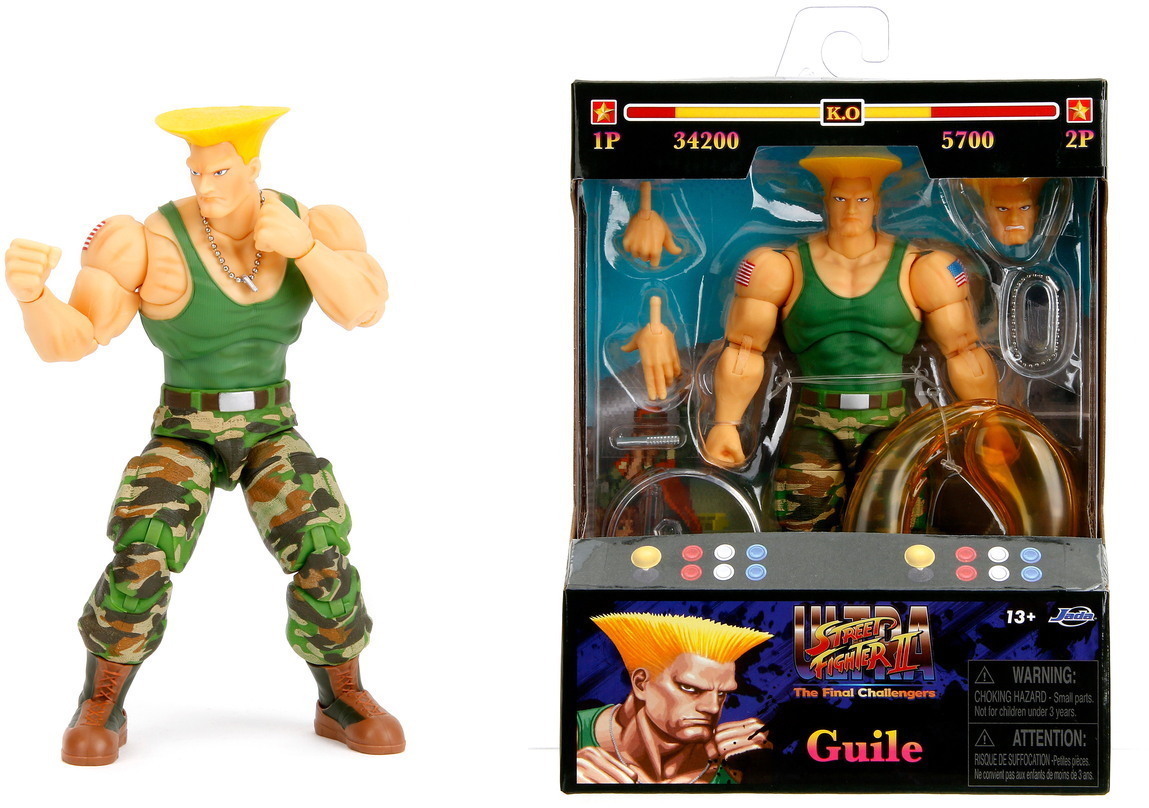 Jada Sammelfigur Action Figur Street Fighter II Guile 6 Zoll 15 cm 9334689314R00