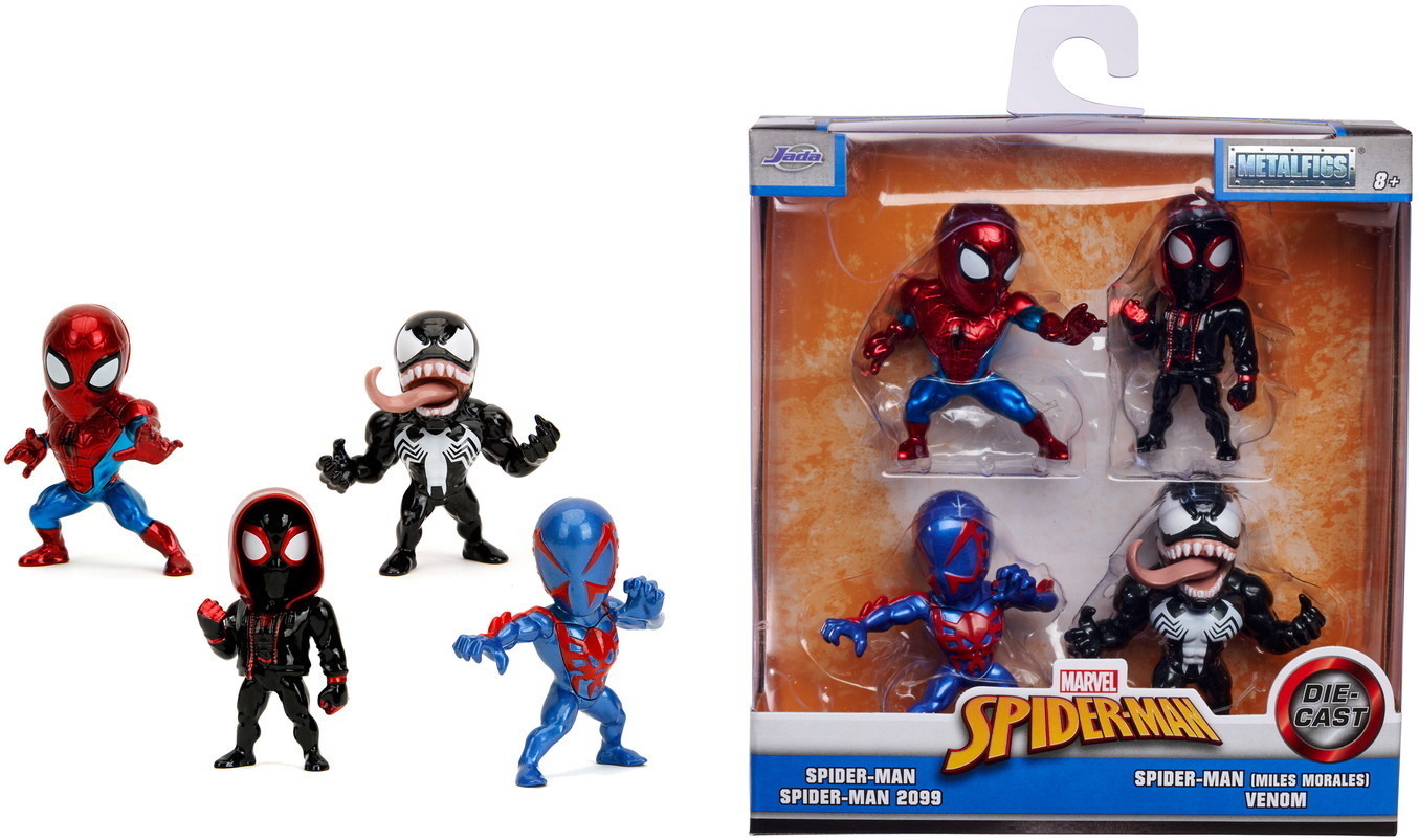 Jada Sammelfigur MetalFigs Marvel Spider-Man 4er Pack 2,5 Zoll 6,5 cm 9334930314R00