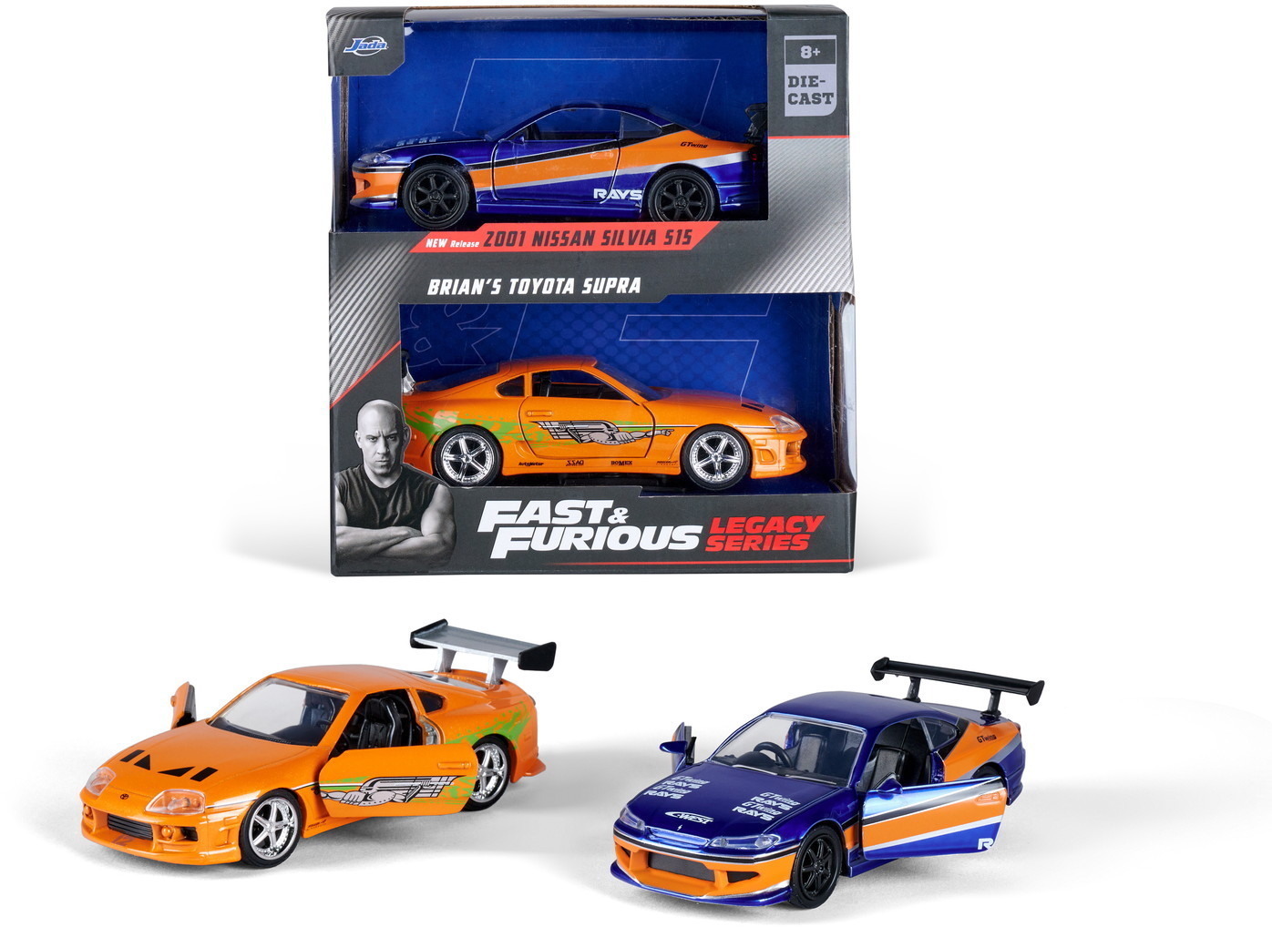 Jada Modellauto Hollywood Rides Fast & Furious Twin Pack Wave 3/2 1:32 9334254314R00