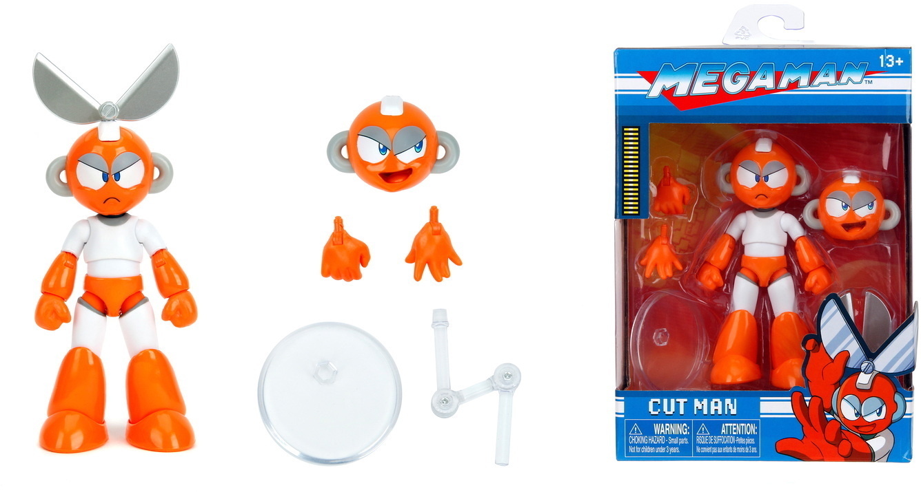 Jada Sammelfigur Action Figur Mega Man Cut Man 4,5 Zoll 11,5 cm 9334509314R00