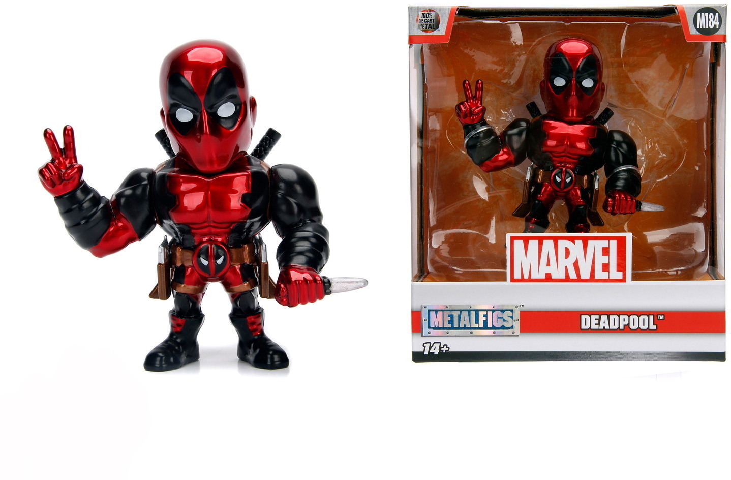 Jada Sammelfigur MetalFigs Marvel Deadpool 4 Zoll 10 cm 9398272314R01