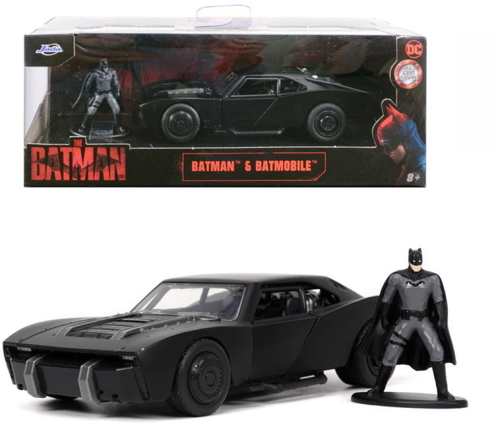Jada Modellauto Hollywood Rides Batman Batmobile 2022 1:32 mit Batman Figur 9332042314R00