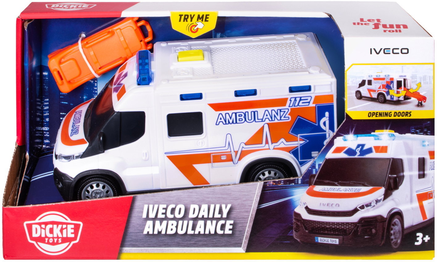 Dickie Spielfahrzeug Go Real / SOS Iveco Daily Ambulance 203713019