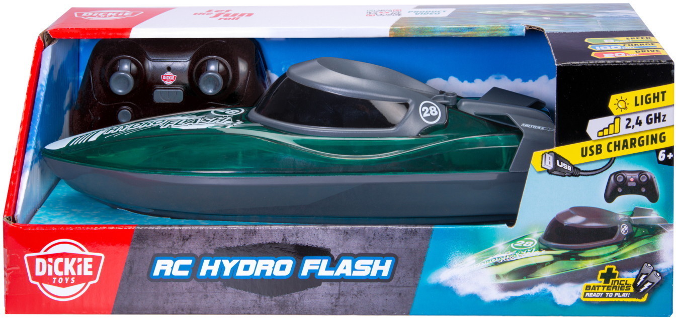Dickie ferngesteuertes Fahrzeug Auto Go Crazy RC Hydro Flash Speed Boat 201105015