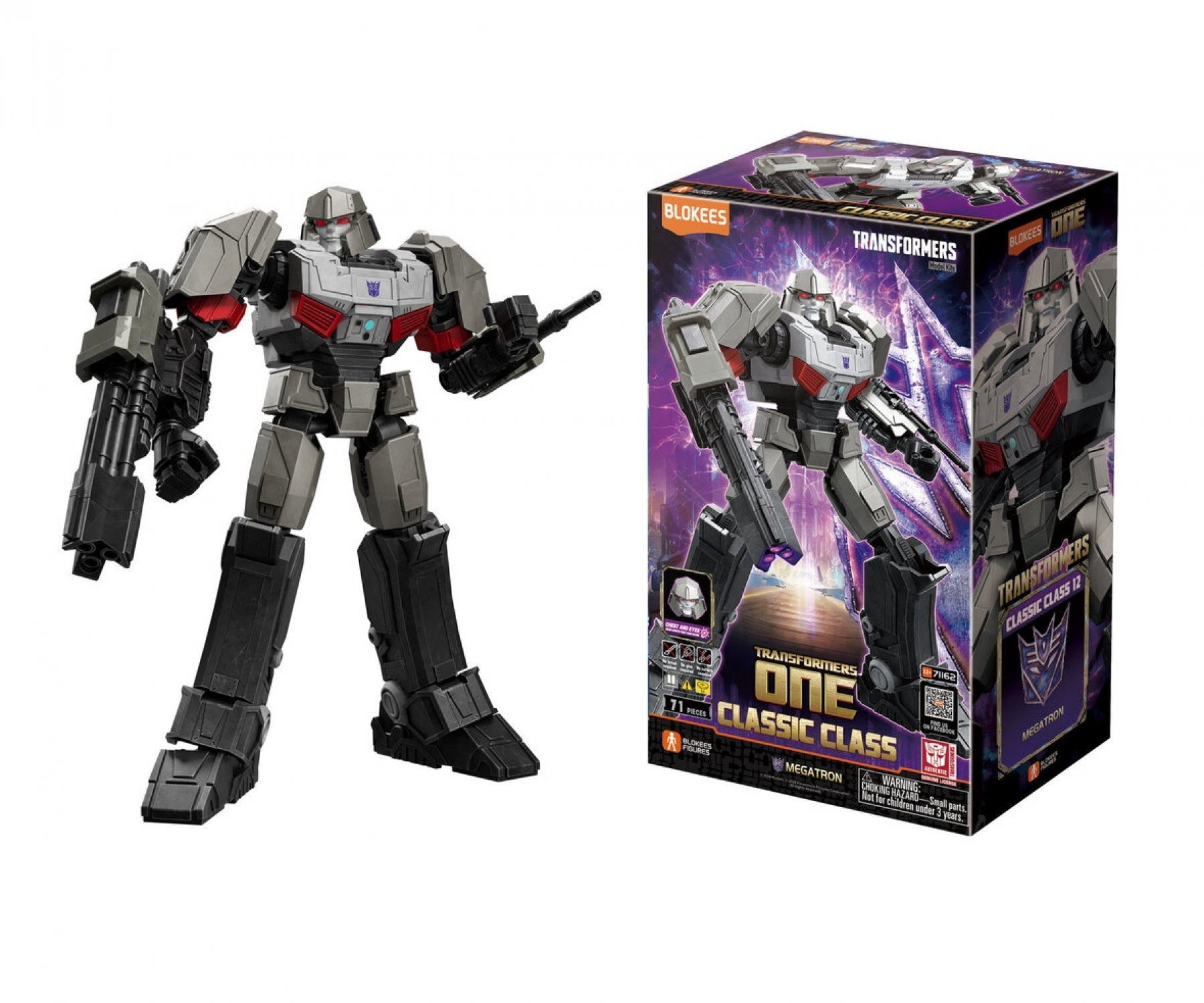 Dickie Blokees Transformers Megatron Bausatz bewegliche Figur 71 Teile 201122011