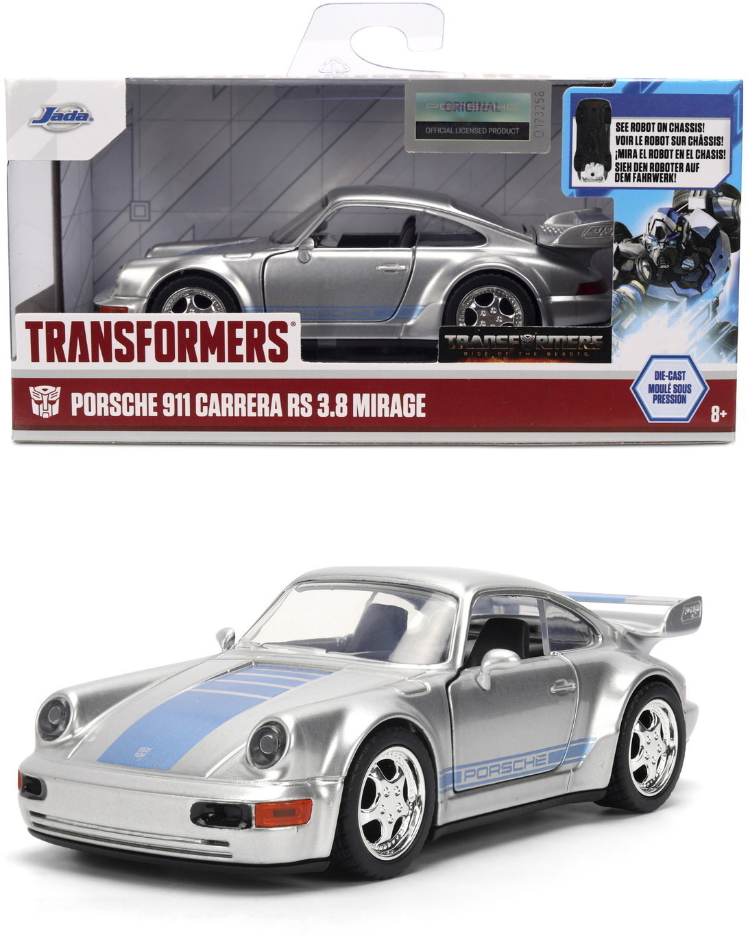 Jada Modellauto Transformers Porsche Carrera RS 964 1:32 9336210314R00