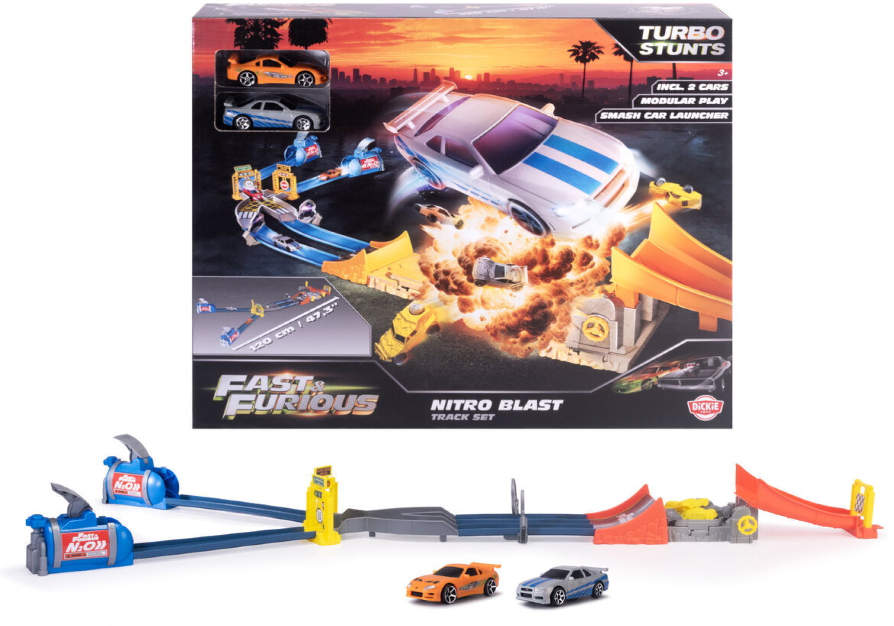 Dickie Spielfahrzeug Spielset Fast & Furious Nitro Blast 203206000