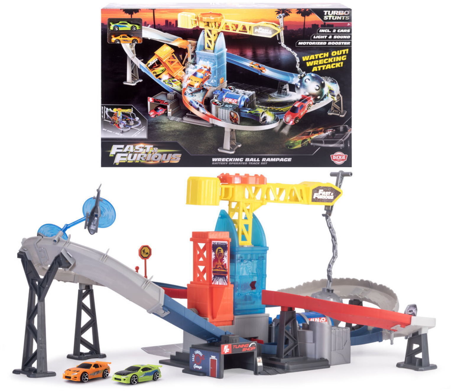 Dickie Spielfahrzeug Spielset Fast & Furious Wrecking Ball Rampage 203209000