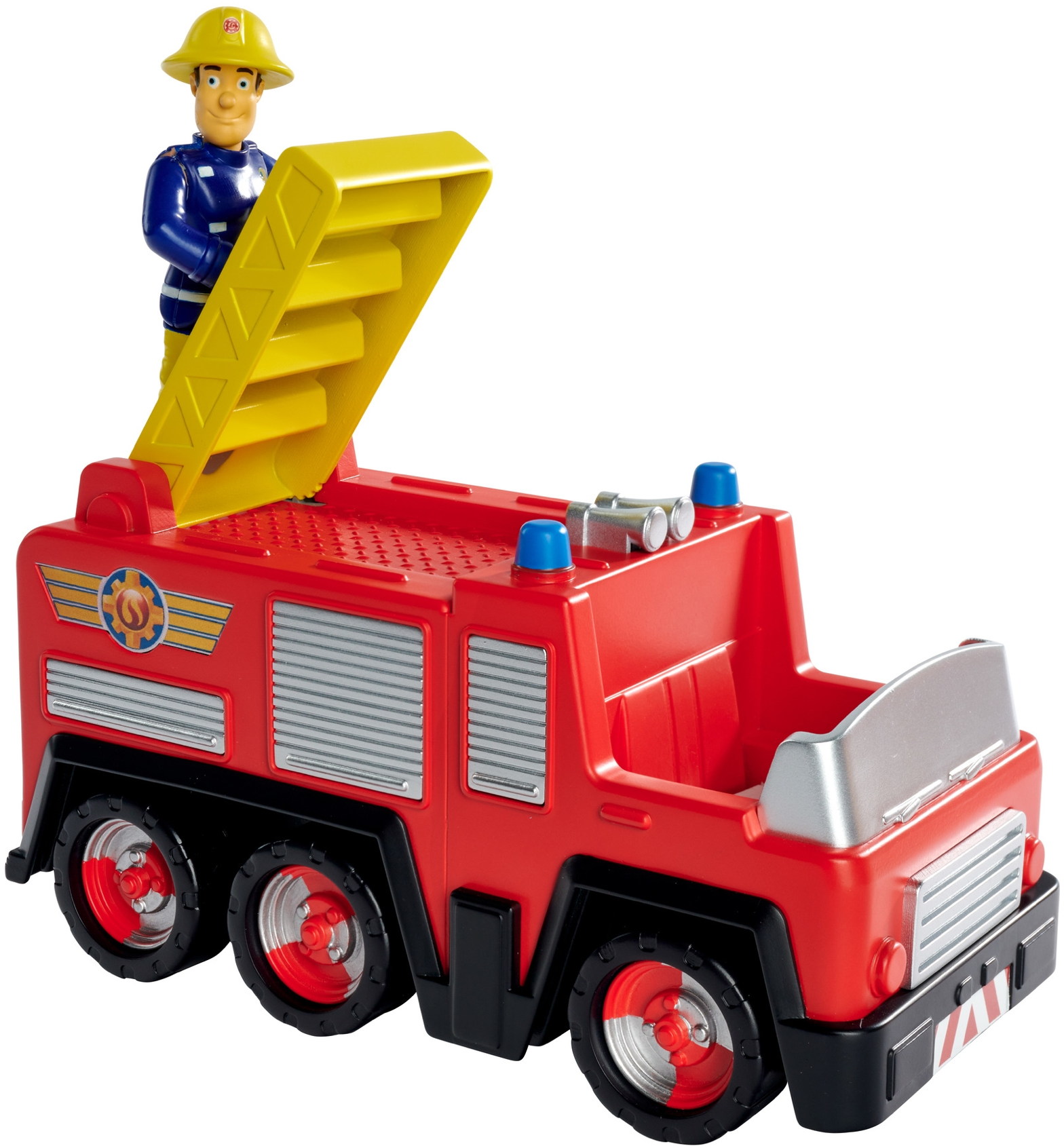 Simba Spielfahrzeug Feuerwehr Feuerwehrmann Sam Junior Jupiter mit Sam ...