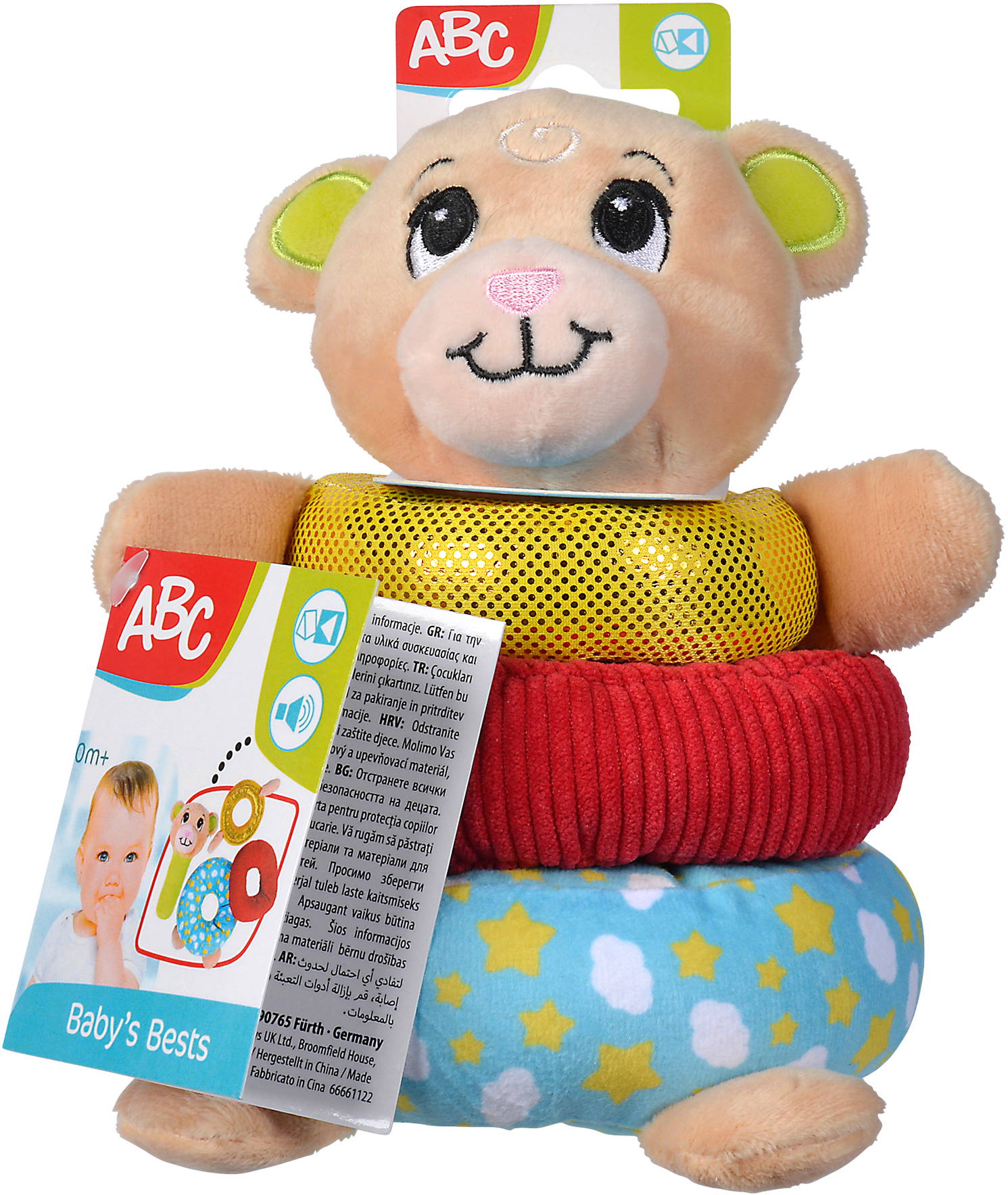 ABC Baby Babywelt Teddy Plüsch Stapelring 104010118