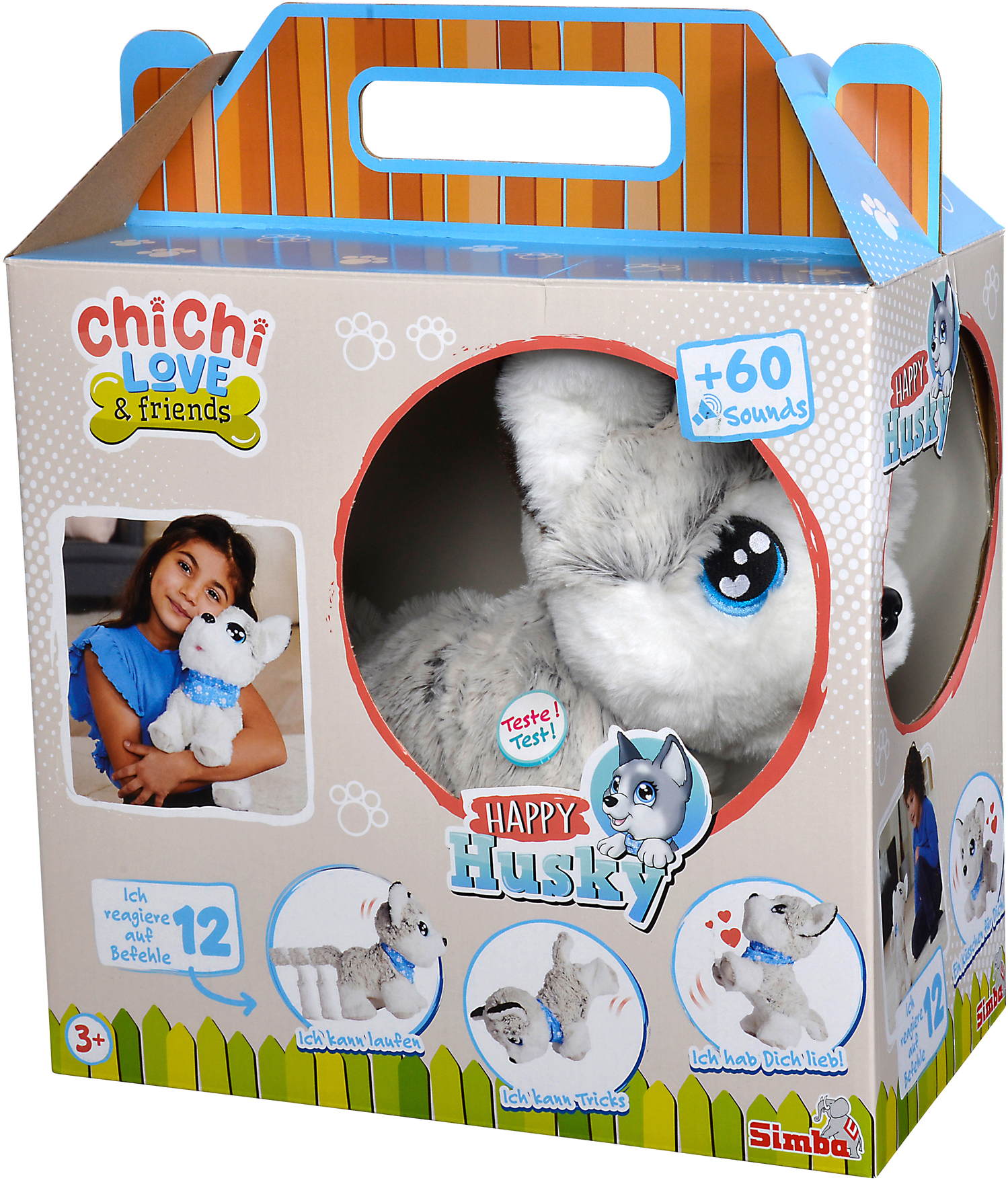 Simba Plüsch Stofftier Chi Chi Love CCL Happy Husky 30cm 105890050