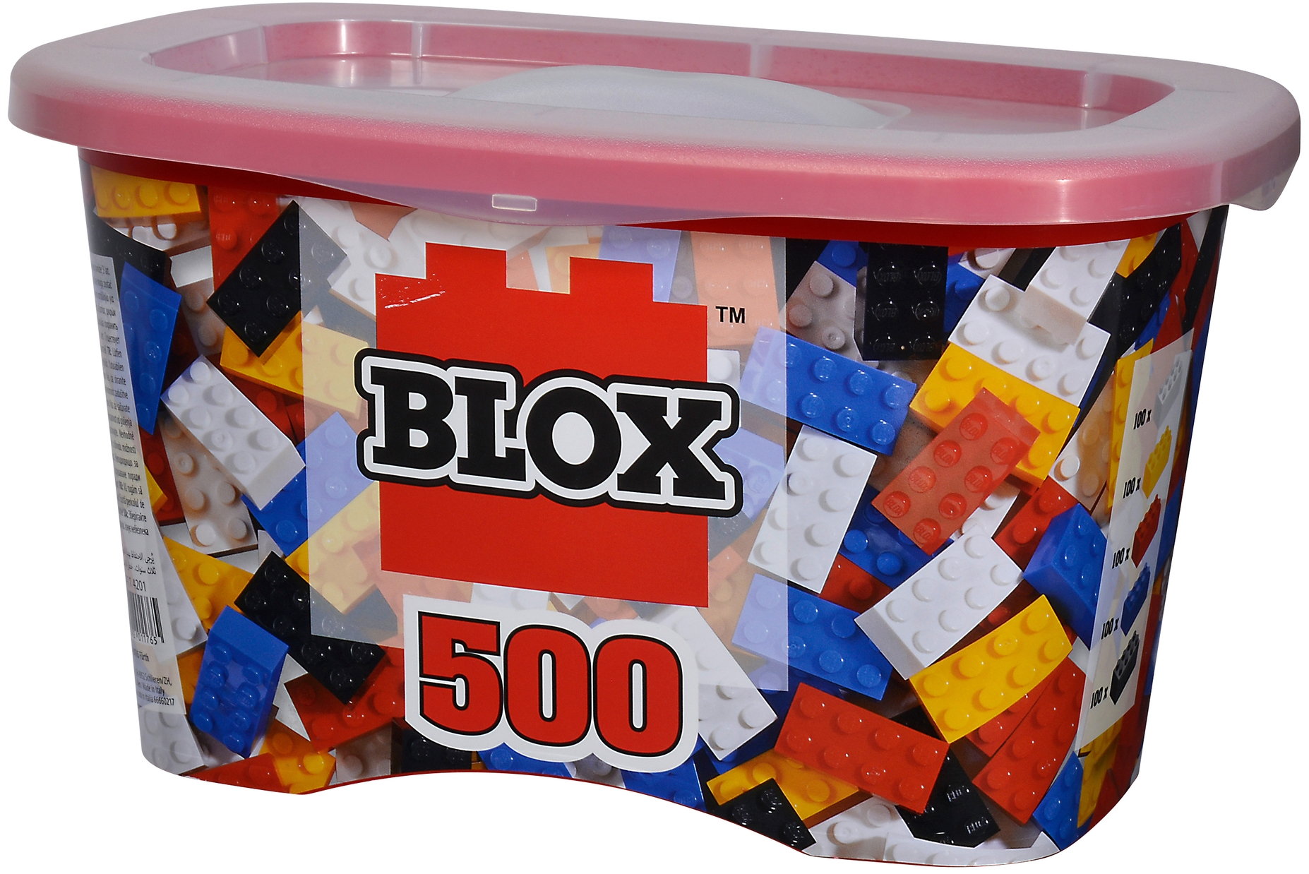 Simba Konstruktionsspielzeug Bausteine Blox 500 Teile 4er / 8er bunt Box 104114206