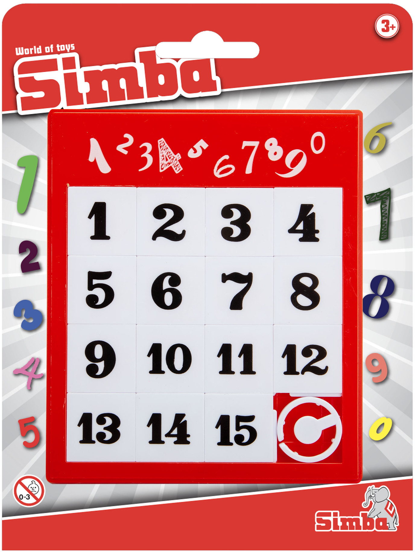 Simba Kinderspiel Quizspiel Schiebepuzzle Zahlen 108614687