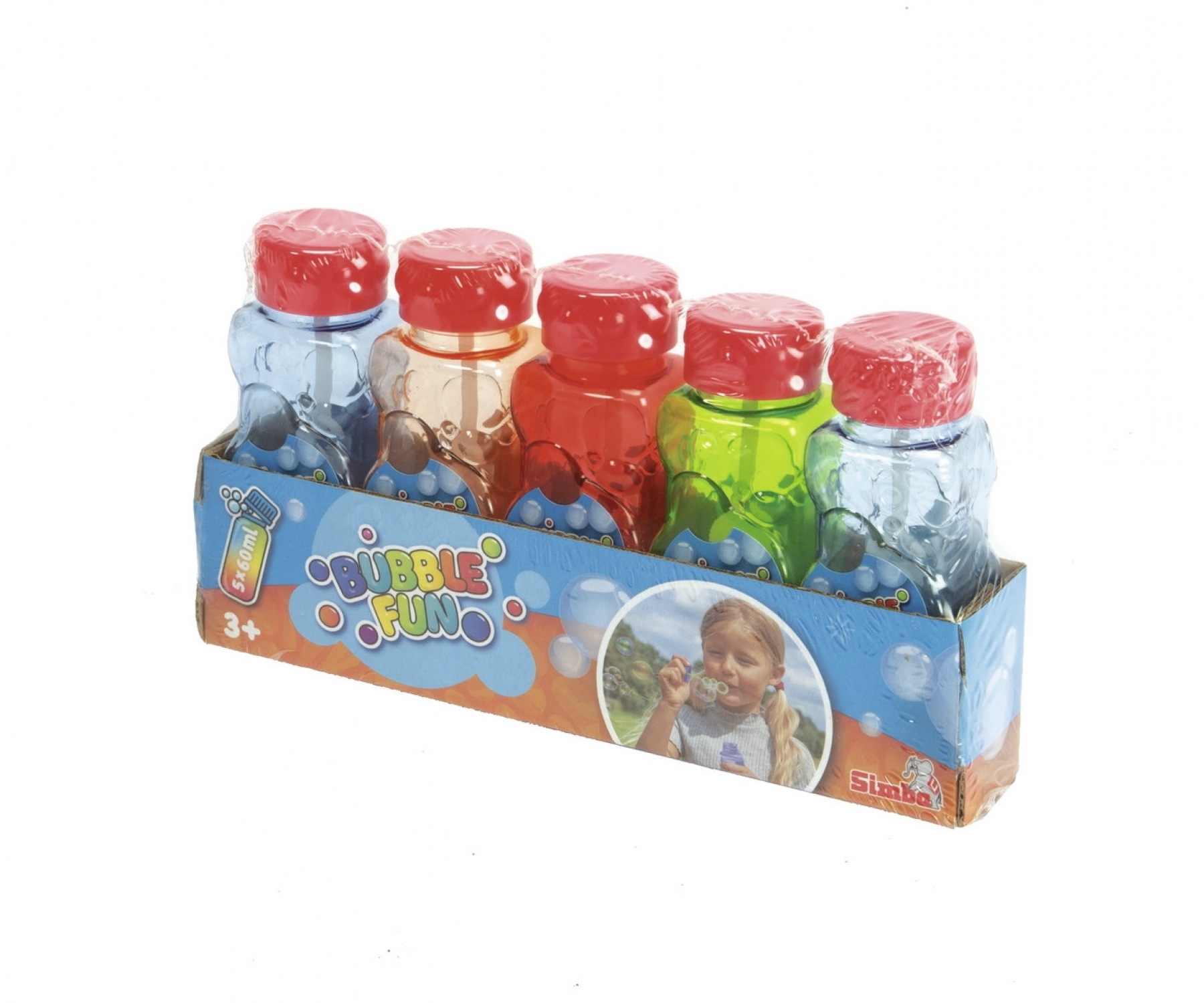 Simba Outdoor Spielzeug Seifenblasen Flasche 5er Set a 60ml Lauge Bubble Fun 107286184