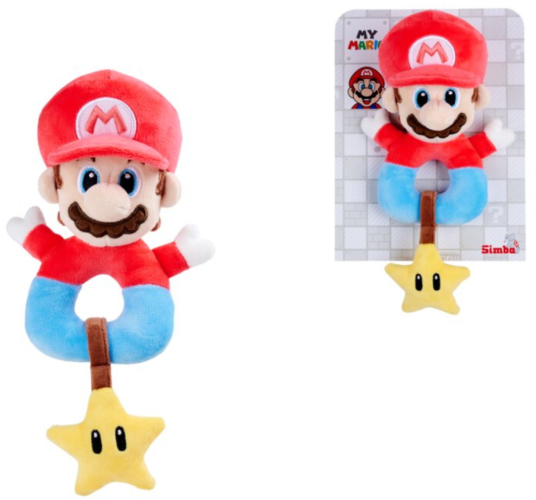 Simba Babywelt Greifling Super Mario Ring-Greifling mit Rassel 109231554