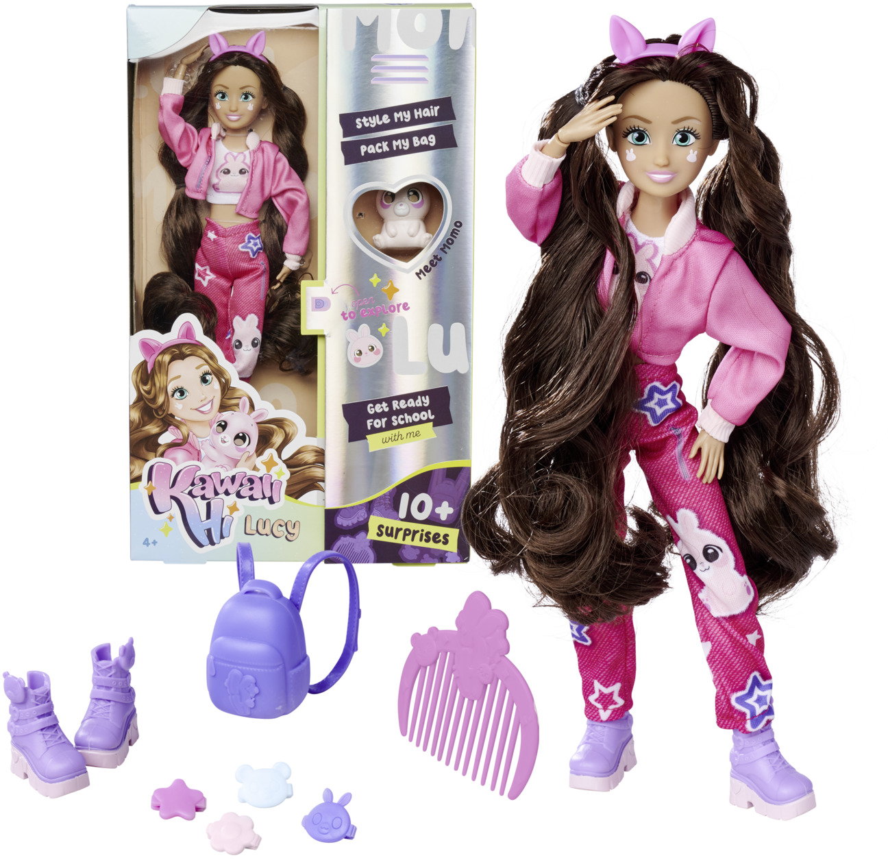 Simba Puppe Kawaii Hi Ankleidepuppe Lucy mit Hase 26cm 105953975