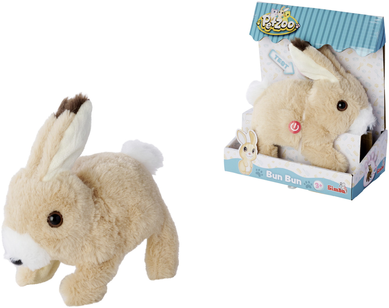 Simba Pl�sch Stofftier PetZoo BunBun Hase 19cm 105890156