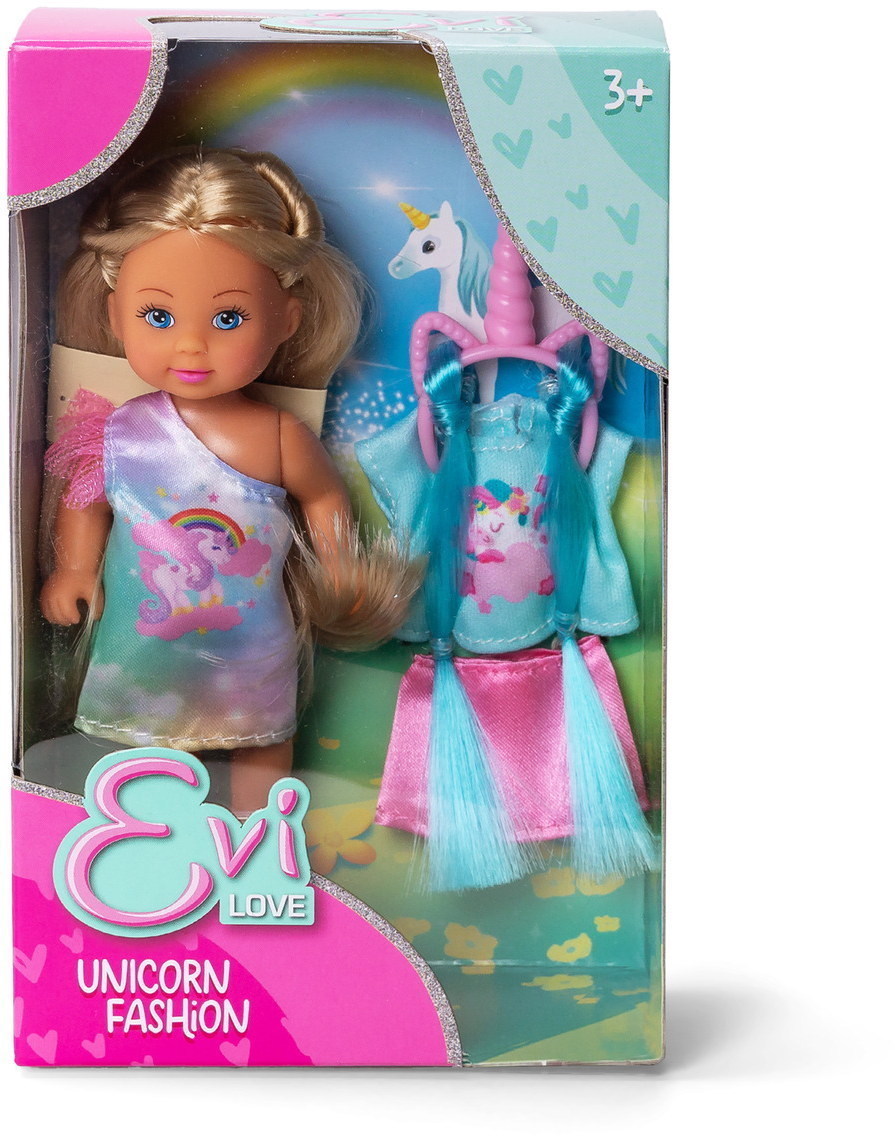 Simba Puppe Evi Love Unicorn Fashion Kleid mit Einhorn-Motiv 105733952