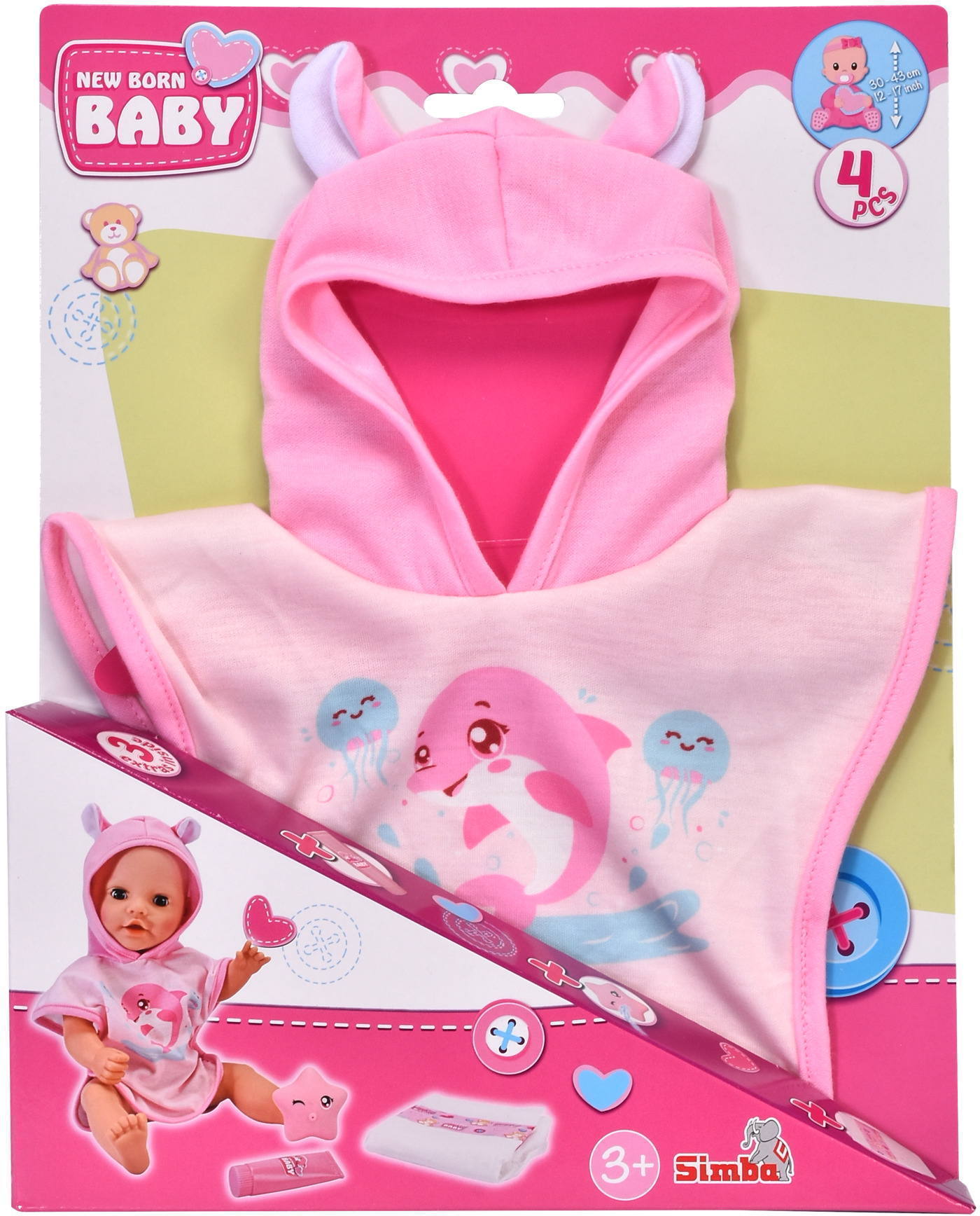 Simba Puppe New Born Baby Spielpuppe Badespaß Zubehör 105400527