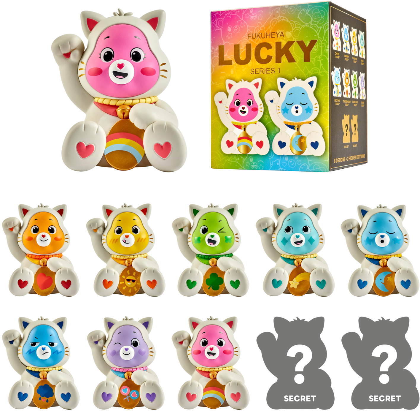 Simba Sammelfigur URDU Fukuheya Care Bears Blindbox Glücksbärchi 1 von 10 Blind Bag 105950279
