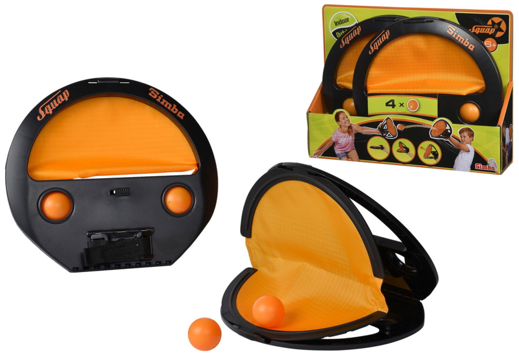 Simba Outdoor Spielzeug Wurfspiel Squap Fangballspiel 2er-Set 107206200P01