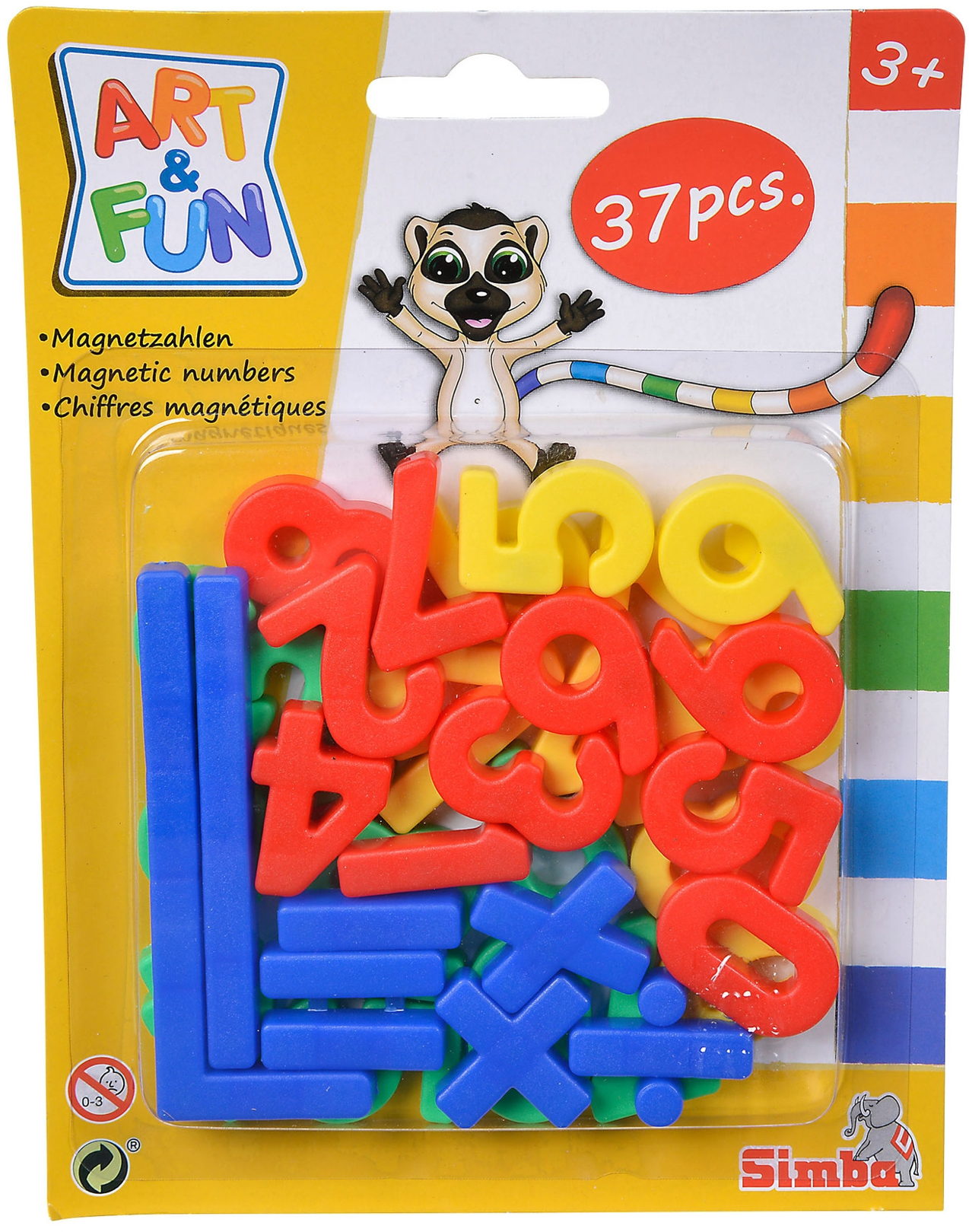 Simba Spielzeug Spielwelt Tafeln ART & FUN 37 Magnetzahlen /-zeichen 104591457