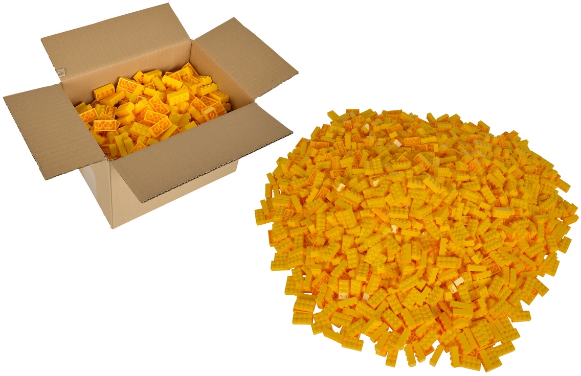 Simba Konstruktionsspielzeug Bausteine Blox 500 Teile 8er gelb 104118917