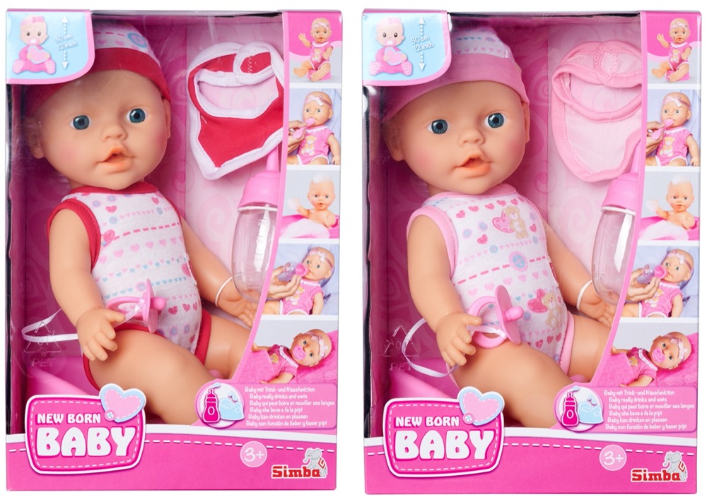 Simba Puppe New Born Baby Entz�ckendes Baby Set zuf�llige Auswahl 105037800