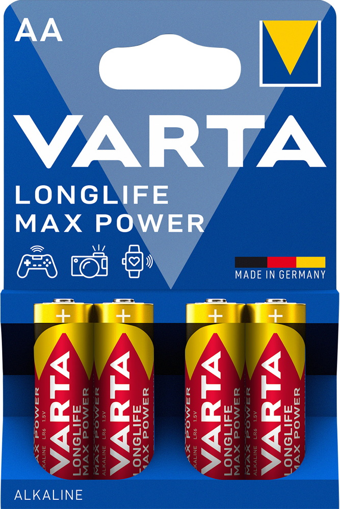 40 Varta 4706 Longlife Max Power AA / Mignon Alkaline Batterien im 4er Blister