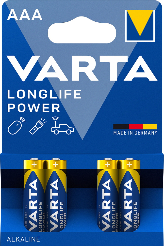 40 Varta 4903 Longlife Power AAA / Micro Alkaline Batterien im 4er Blister