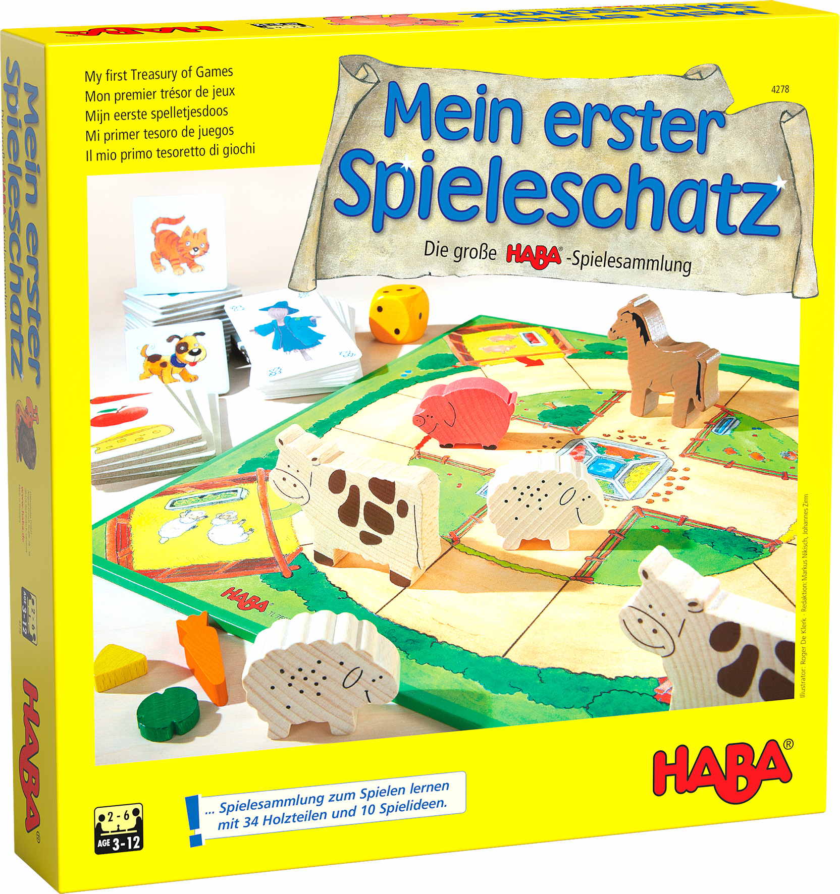 HABA Kinderspiel Spielsammlung Mein erster Spieleschatz 1004278001