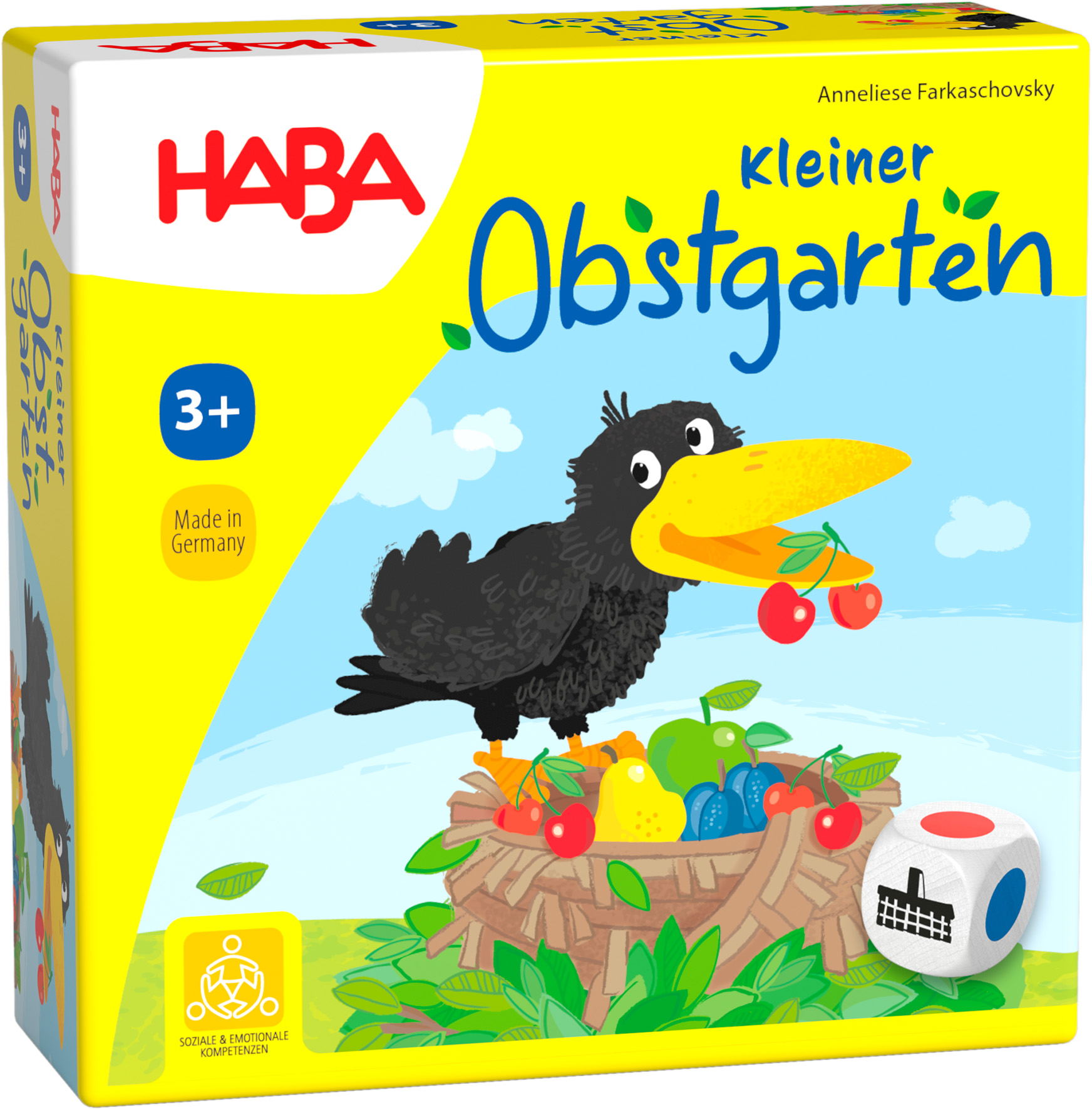 HABA Supermini-Mitbringspiel Wettlaufspiel Kleiner Obstgarten 1004907001