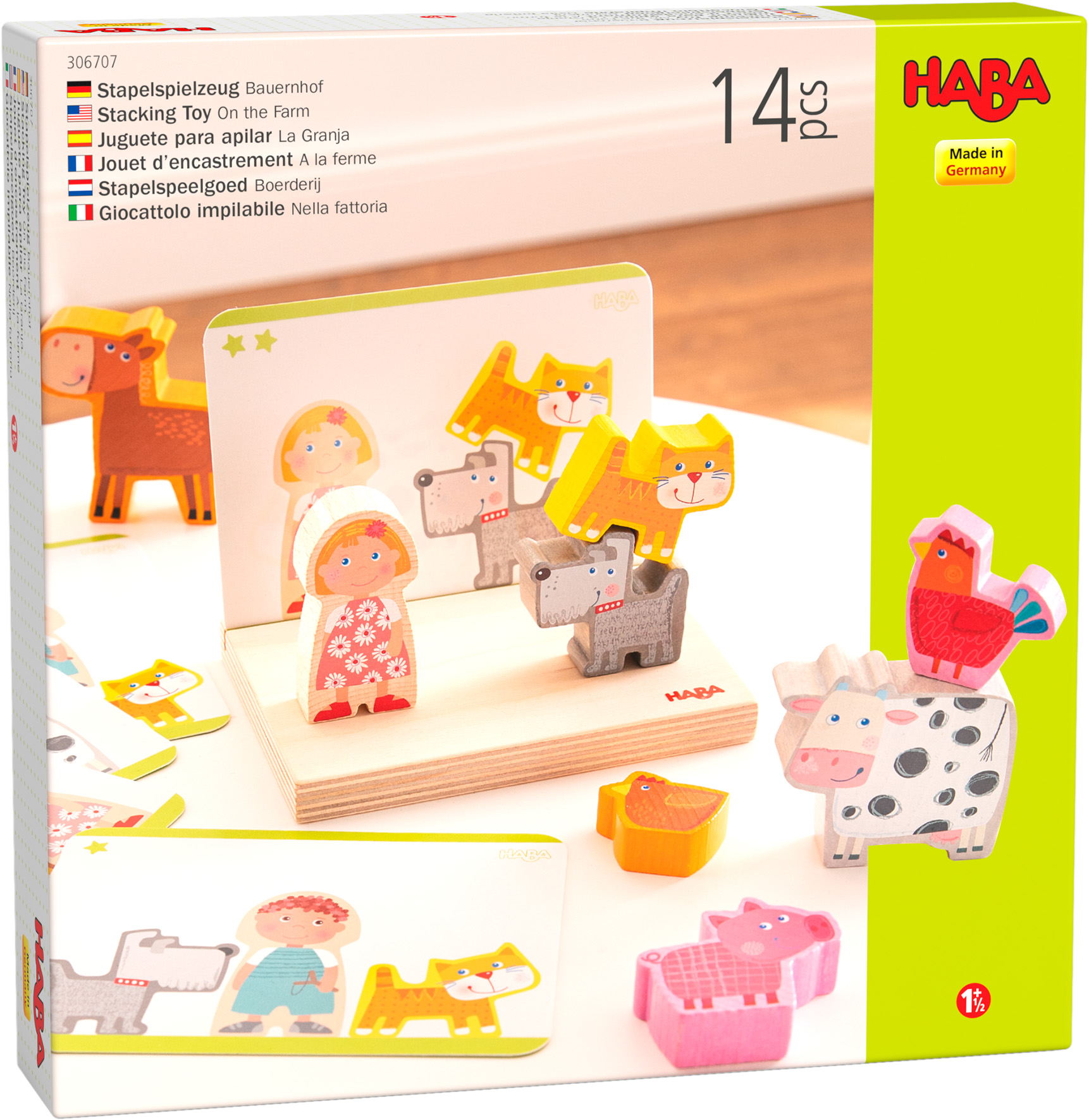 HABA Kleinkindwelt Stapelspielzeug Bauernhof 1306707001